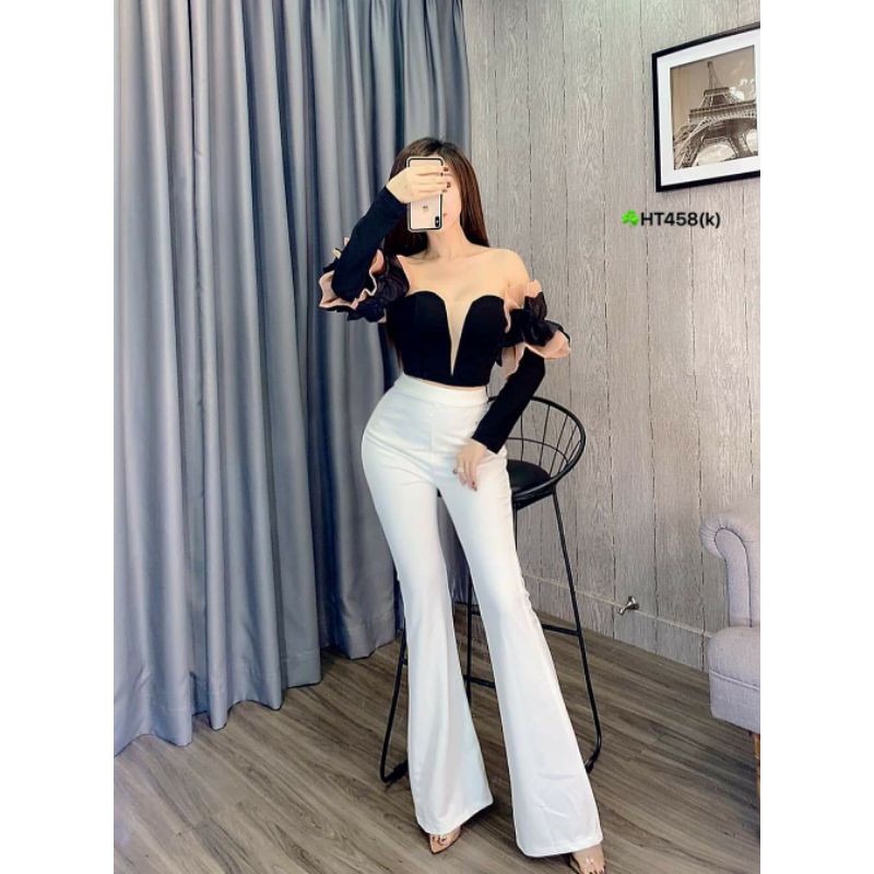 Jump.long.flat.shoulder.tay.chiffon.sexy