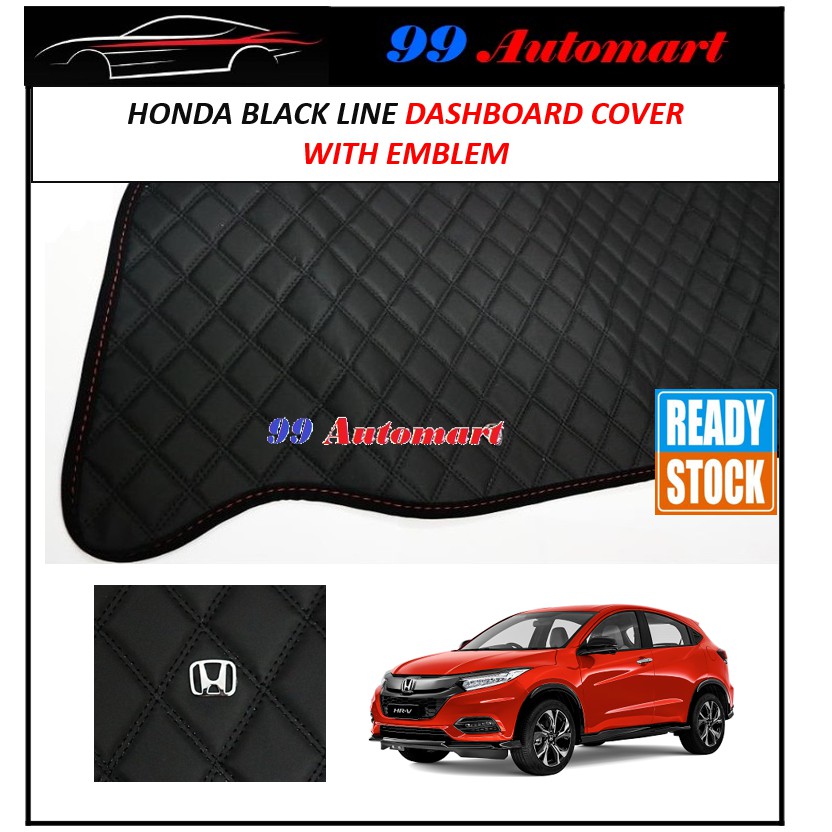 Honda HRV HRV VEZEL Dashboard Cover Black with Oem Emblem (100 Made