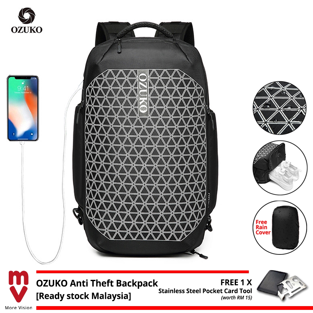 ozuko anti theft backpack