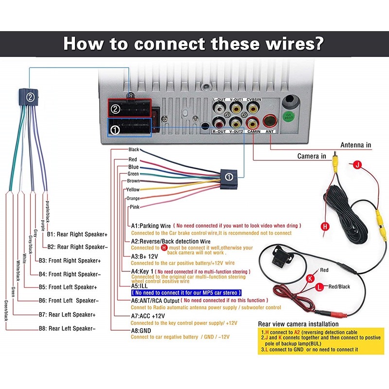 2 Din Car Stereo Wiring Diagram - Wiring Diagram