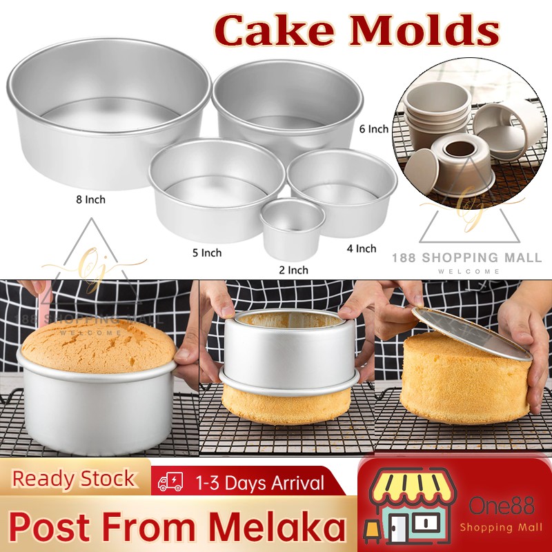 2/4/6/8 Inch Round Live Bottom Cake Mold Baking Mold Bread Decoration ...