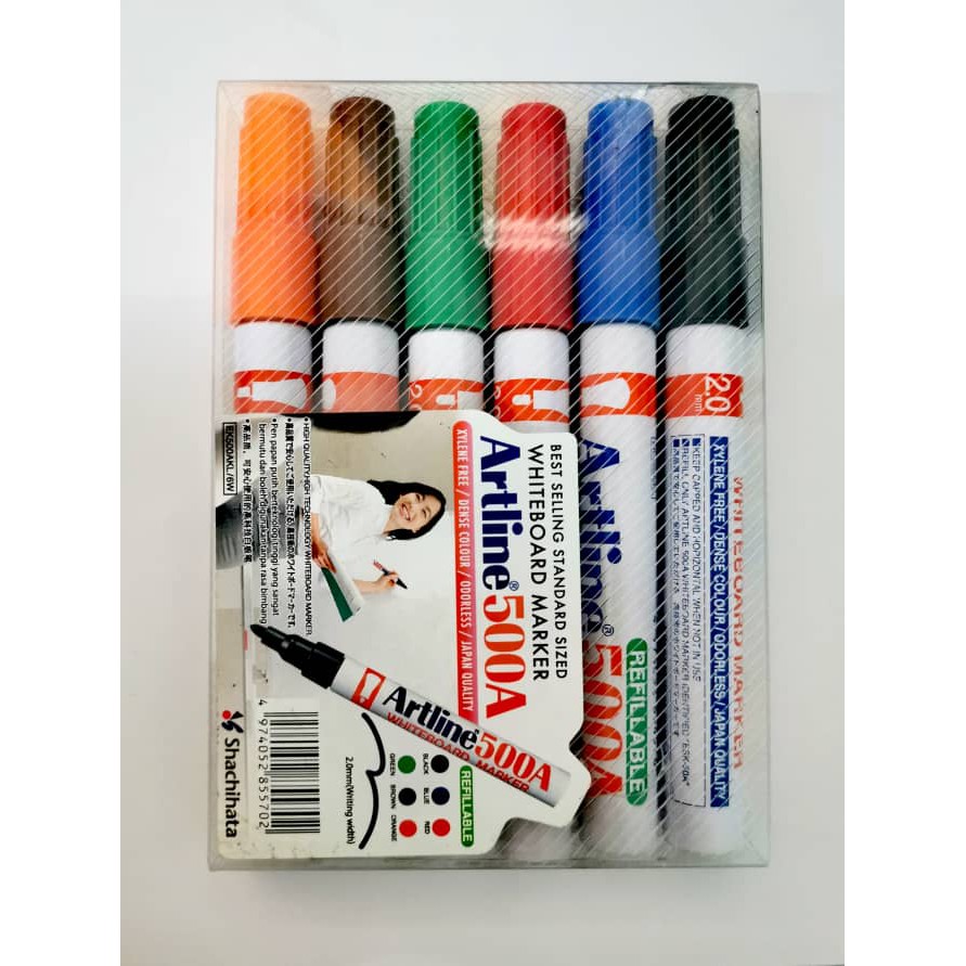 ARTLINE 500A Whiteboard Marker 6 Colour /Set Shopee Malaysia
