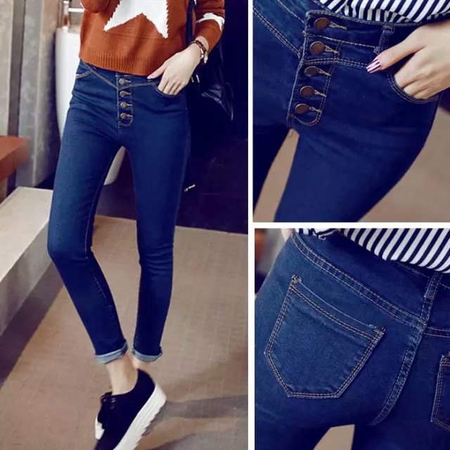 four button jeans