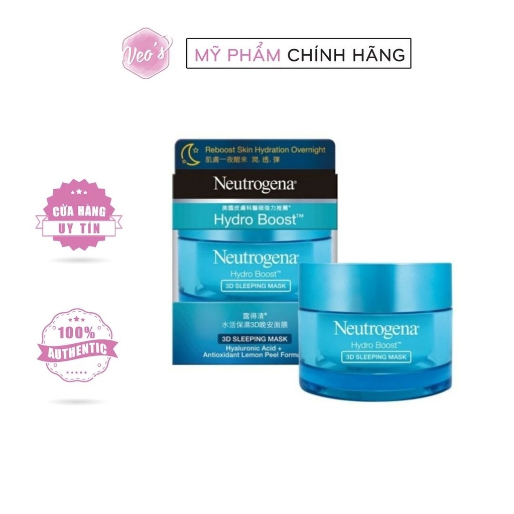 Neutrogena Hydro Boost 3d Sleeping Mask 50g Shopee Malaysia 7626