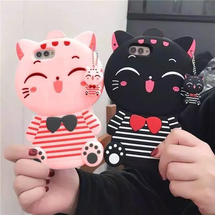 Case 3D Redmi 9a 9c Note 9 Character Mimi Cat Cat Soft Silicone Casing ...