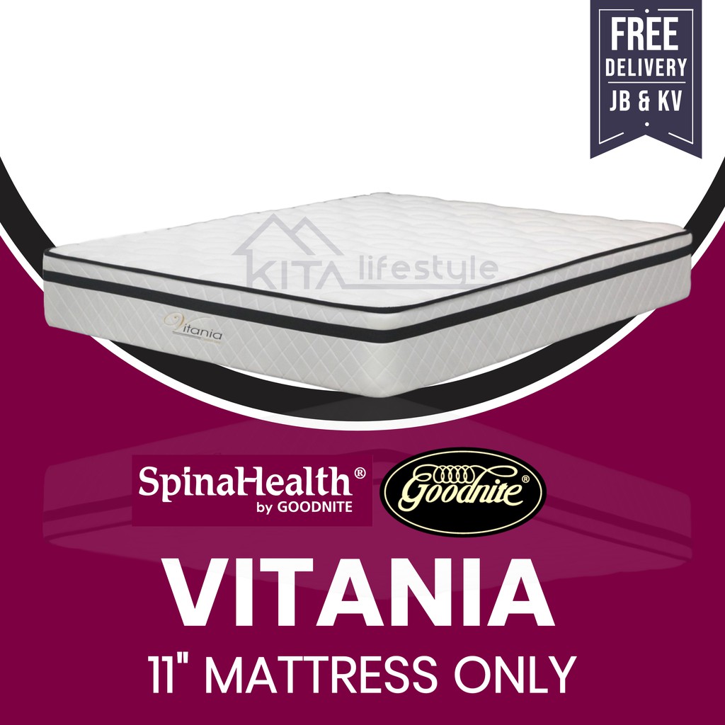 Best Value MidRange Posture Spring Mattress, 11" Goodnite Vitania Shopee Malaysia