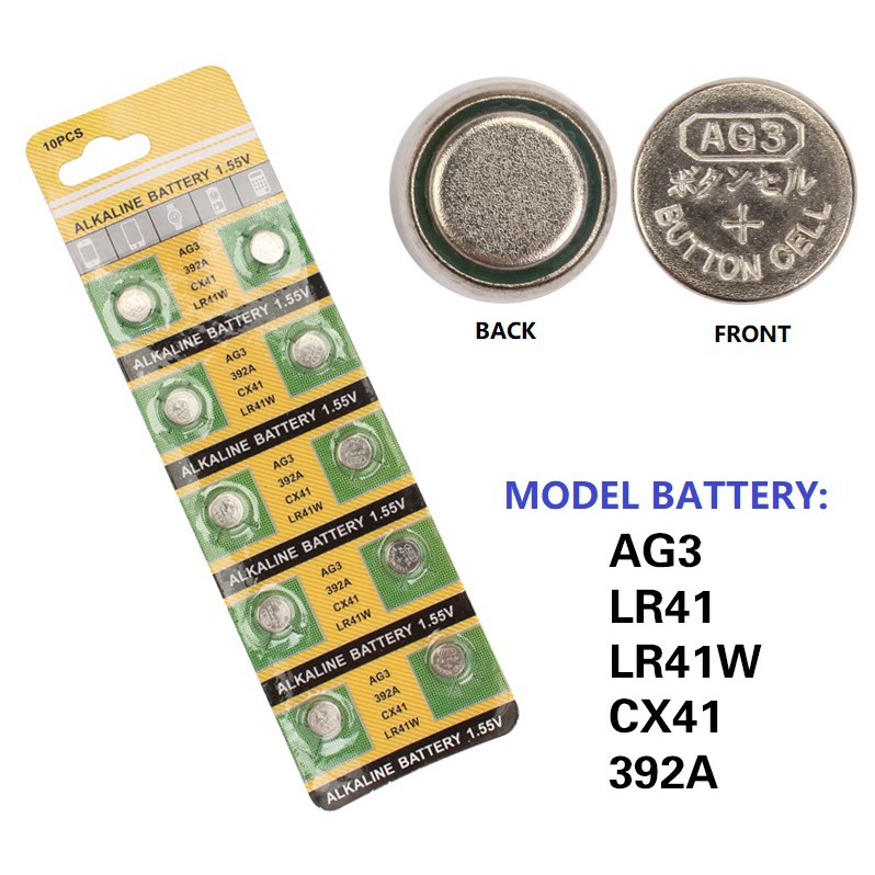 New TIANQIU 10PCS Ag3 Lr41 392 Sr41Sw Alkaline Battery FBA 