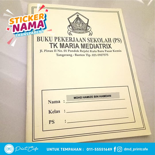 Buy Sticker Nama Transparent Kalis Air Name Label Waterproof 60pcs Seetracker Malaysia