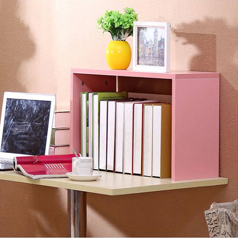 Table Bookshelf Desk Multilayer Floor Shelf Student Desktop Shelf