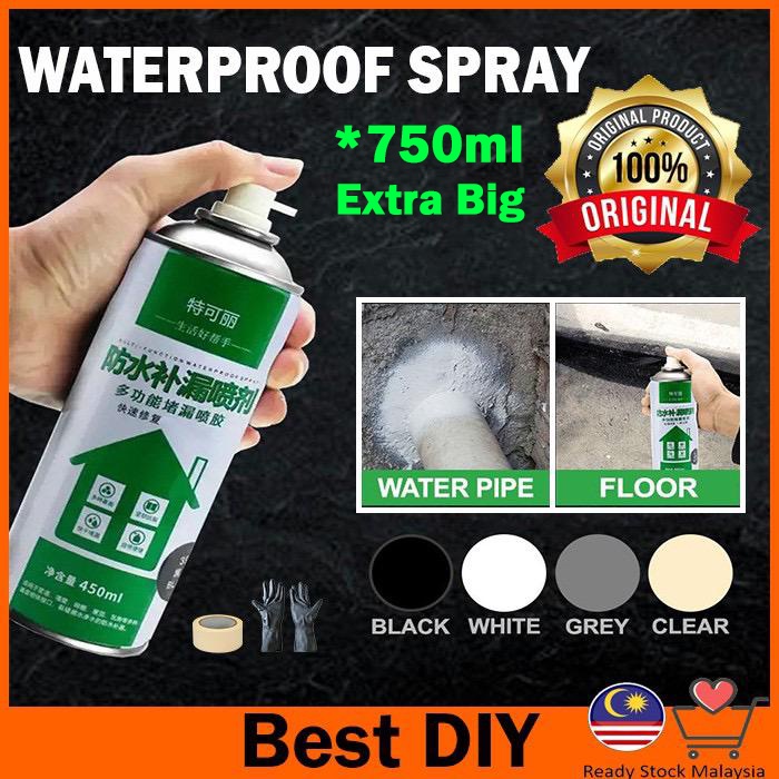 750ml Waterproof Spray Waterproof Leak Seal Repair Spray Cracks Leak