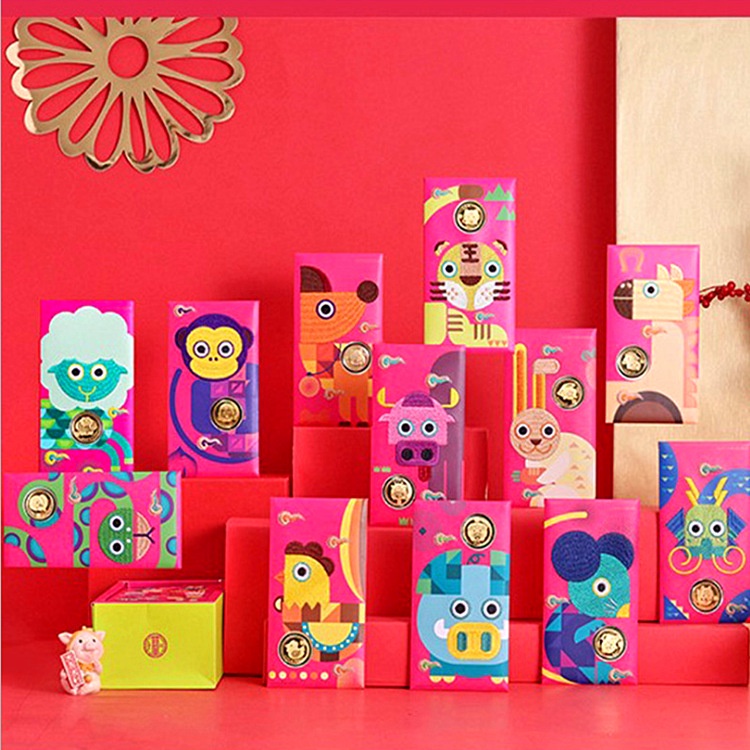 Premium Multi 2023 Rabbit Year CNY Embroidery Red Packets Lucky 12 Zodiacs Envelope Angpao New Gifts Essential - Image 4