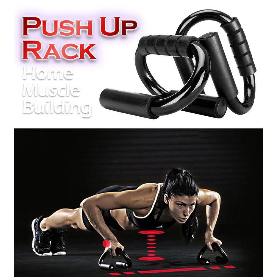 Tekan Tubi Bumping Bina Otot S Shape Push Up Stand Bar Senaman Sado Triceps Body Muscle Exercise Hand Grip Trainer Tool Shopee Malaysia