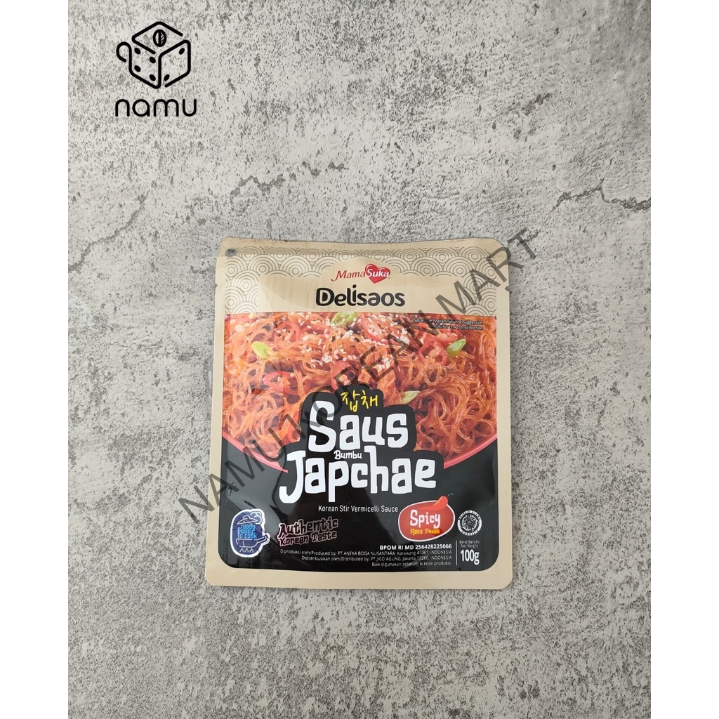 Mamasuka Delisaos Korean Japchae Sauce Halal Spicy 100gr / Japchae