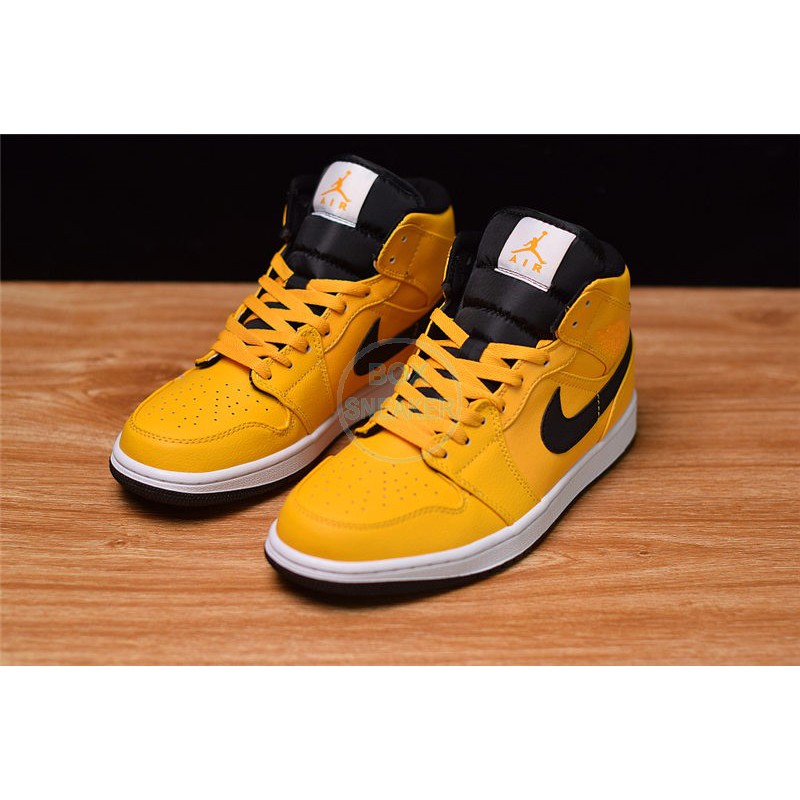 air jordan 1 mid yellow taxi