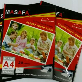 GLOSSY PHOTO PAPER A4 PREMIUM GRED