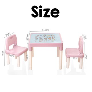  Set Meja Belajar Kanak kanak  Kids Learning Table and Chair 