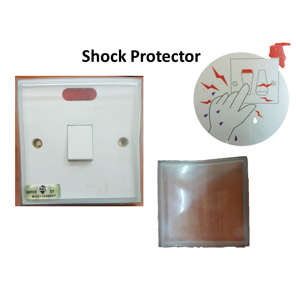 Electric Shock Protector Switch Transparent Socket Cover Waterproof