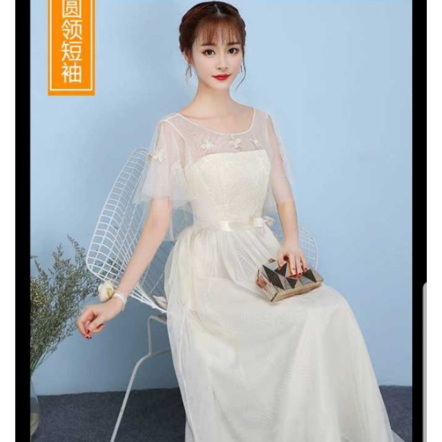 Readystock Slim Effect Batman Butterfly Sleeves Bride Bridesmaid