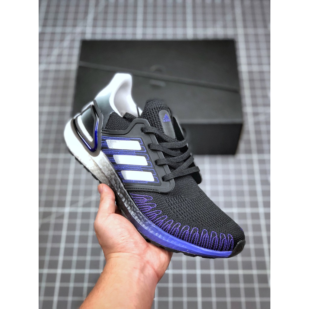 Adidas Ultra Boost Black Silver Metallic Cloud White Mens Sports Running Shoes Shopee Malaysia