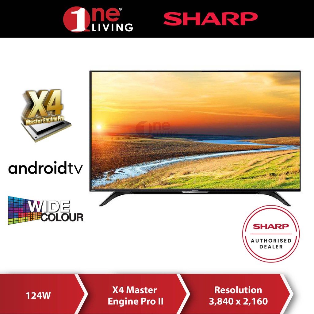 Sharp 50 Inch AQUOS 4K UHD Android TV 4TC50BK1X | Shopee Malaysia