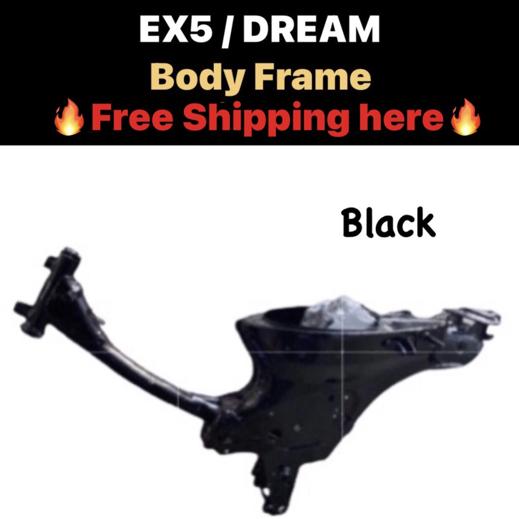Honda Ex5 High Power Dream Frame Body Jersey Casing Kemek Sikit Chasis Casing No Engine Number Ex5 Dream Chasis Shopee Malaysia