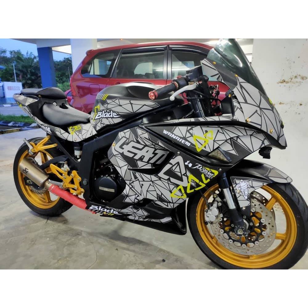 Motor Sticker Gtr Blade 250 650 Naza Full Body Shopee Malaysia