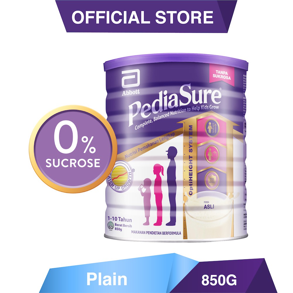 Pediasure Plain 850g Tin (Child Nutrition Supplement for Growth