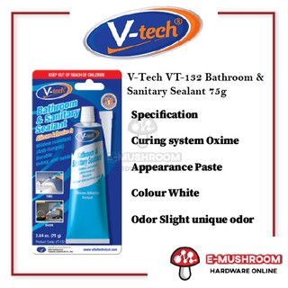 V Tech Vt 132 Bathroom And Sanitary Sealant Shopee Malaysia