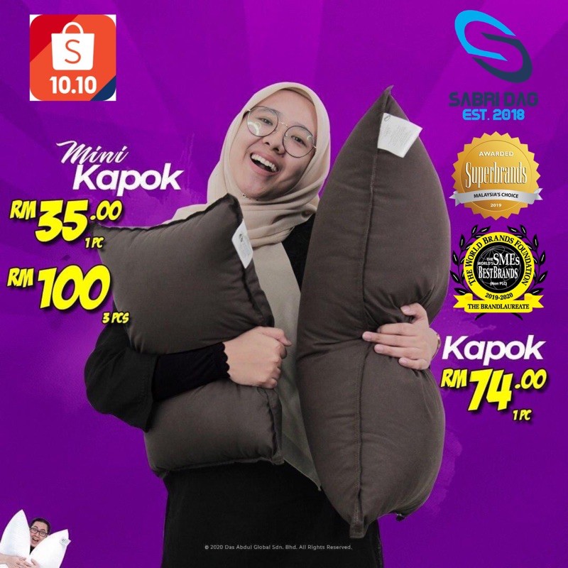Das Abdul Global DAG Bantal  Kapok  Kekabu Shopee Malaysia