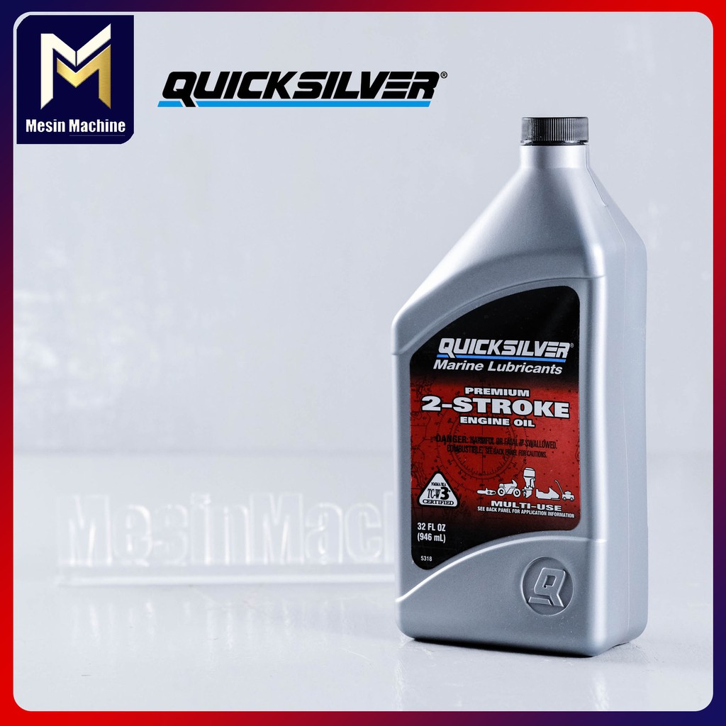 Quicksilver 2T Oil TCW3 2stroke Oil For Outboard, Motorcycle