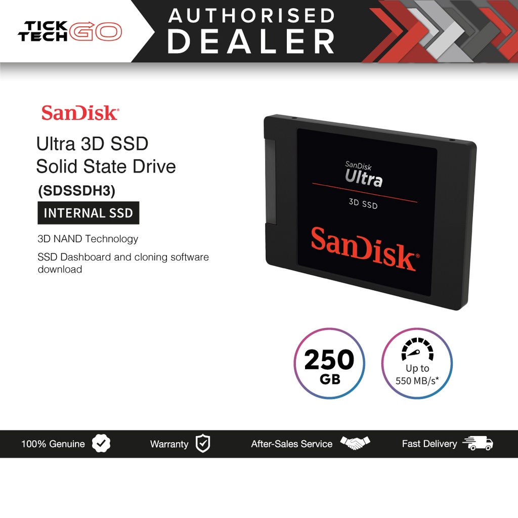 SanDisk 3D SSD (3D NAND/nCACHE2.0/2.5" SATA III/Max.560MB/s/) | Malaysia
