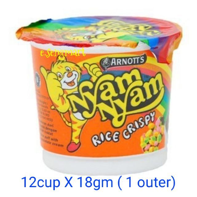 Nyam Nyam Rice Crispy Choco 12cup Outer