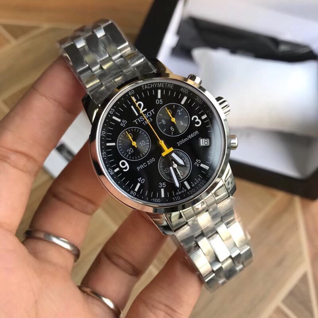 tissot men's t17158652 prc 200 chronograph watch