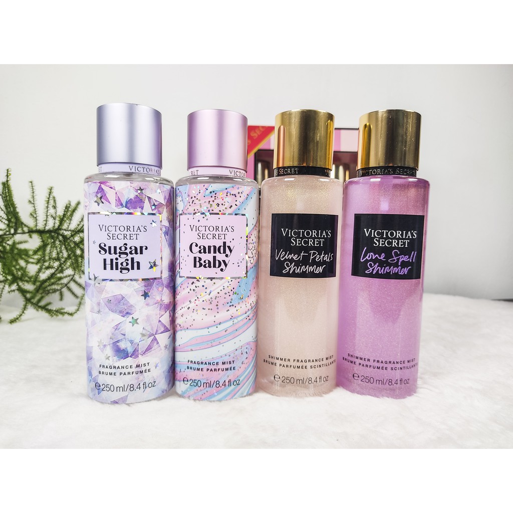 4 Pcs Combo Set 💛victorias Secret💛 Sweet Fragrances And Shimmer 250