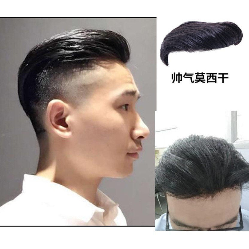 Ready Stock Malaysia Full Lace Toupee Men Wig Human Hair Rambut Palsu Shopee Malaysia