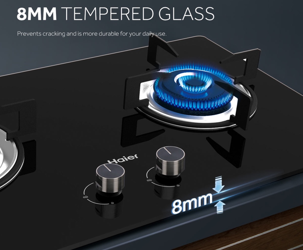 Haier 2 Burner BuiltIn Glass Gas Cooker Hob JZY/TQHA638 Seng Huat