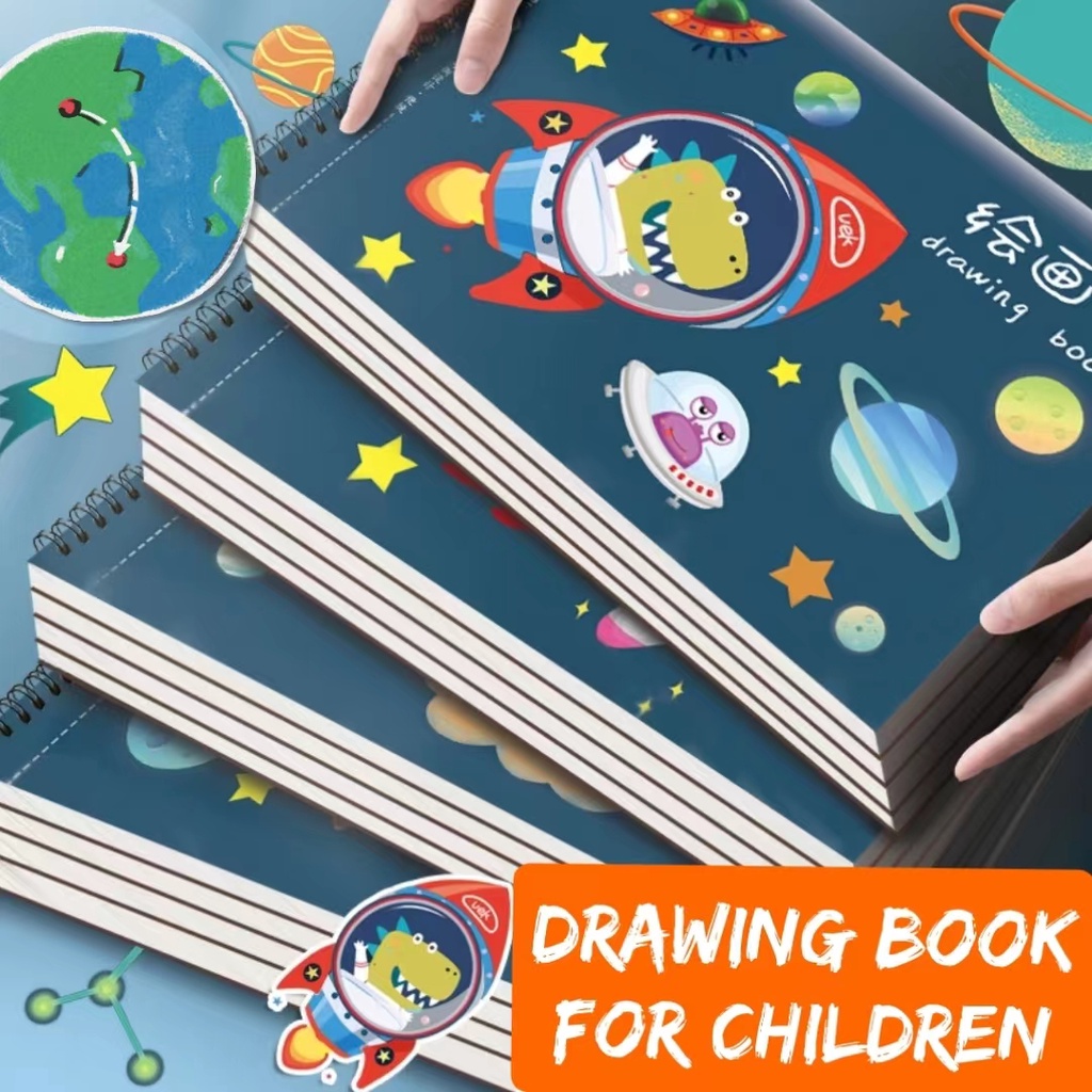 (4 Books) Drawing Book for Kids/Sketch Book/Perforated Book/Art Book