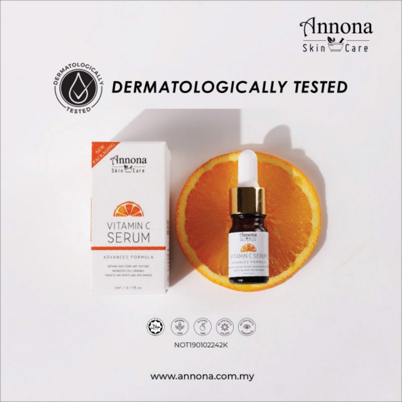 Vitamin C Serum Annona 5ml Serum Jeragat Jerawat Dan Parut Shopee Malaysia