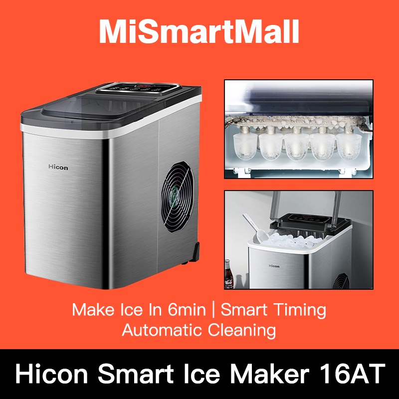 Hicon CONAIR 26YB 16AT 16AL 16A Household Ice Machine Round Shape 6-Minute Fast Ice Maker Bullet ice Low noise