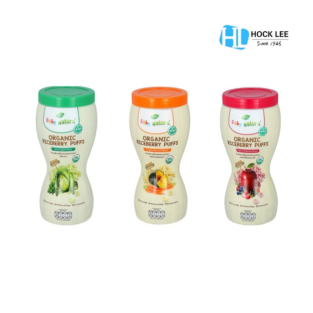 baby natura organic riceberry puffs
