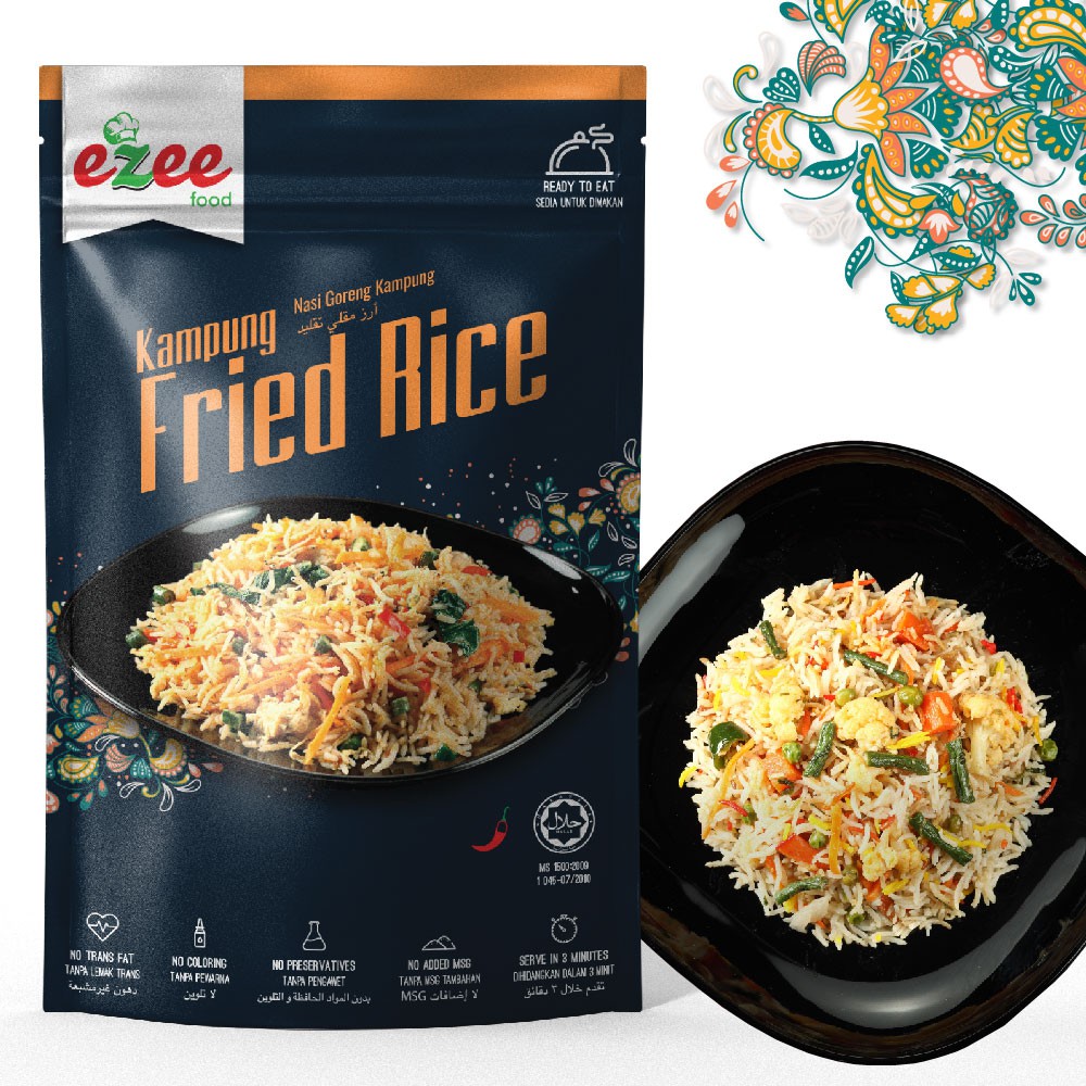 Ezeefood Nasi Goreng Kampung 250g Ezeefood Kampung Fried Rice Ezeefood Fried Rice Travel Food Ready To Eat Mrte Rte Shopee Malaysia