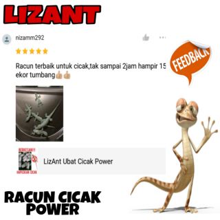 LIZANT 🎉Ubat Cicak Paling Berkesan 🦎  Shopee Malaysia