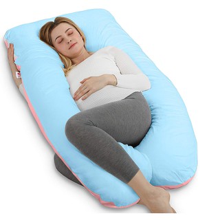 U Shaped Body Pregnancy Maternity Pillow With Zipper Removable