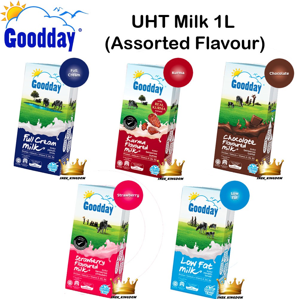 Goodday UHT Good Day 1L Litre Full Cream / Low Fat ...