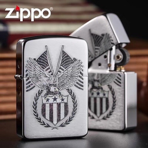 Zippo Lighter 250 Flag-eagle Made in Usa. 