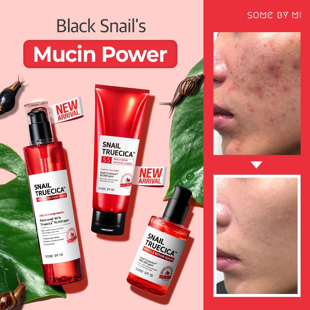 Some By Mi Snail Truecica Miracle Repair Skin Care Set Shopee Malaysia