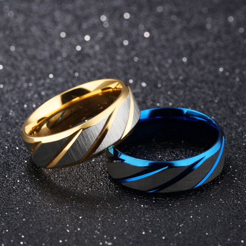 6-12 Titanium Steel Ring Mirror Polishing Ring Men's  Women's Twill Jewelry Anniversary Engagement Wedding Promise Ring
