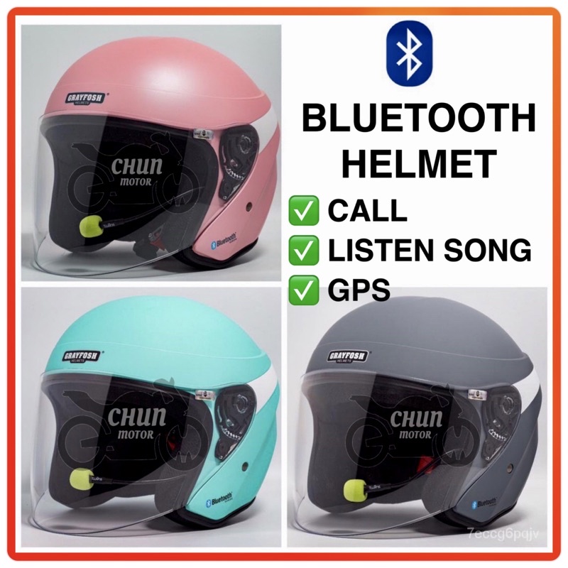 Grayfosh Xdot G528 BSERIES Twiins Bluetooth Helmet with Visor (Sirim
