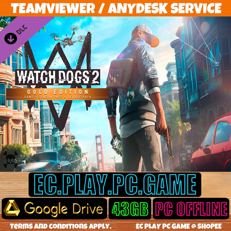 Watch Dogs 2 Gold Edition Latest Dlc Pc Digital Download Offline Google Drive Shopee Malaysia