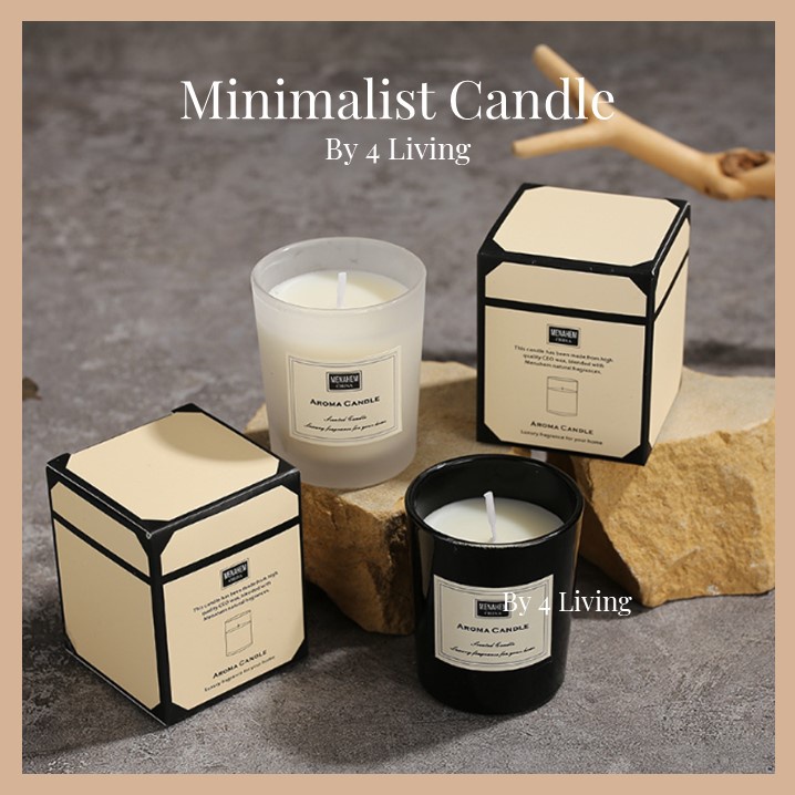 ⭐READY STOCK⭐ Minimalist Scented Candle Aromatherapy Lilin Wangi Aromatherapi Wedding Doorgift Kahwin Lilin Murah Wangi